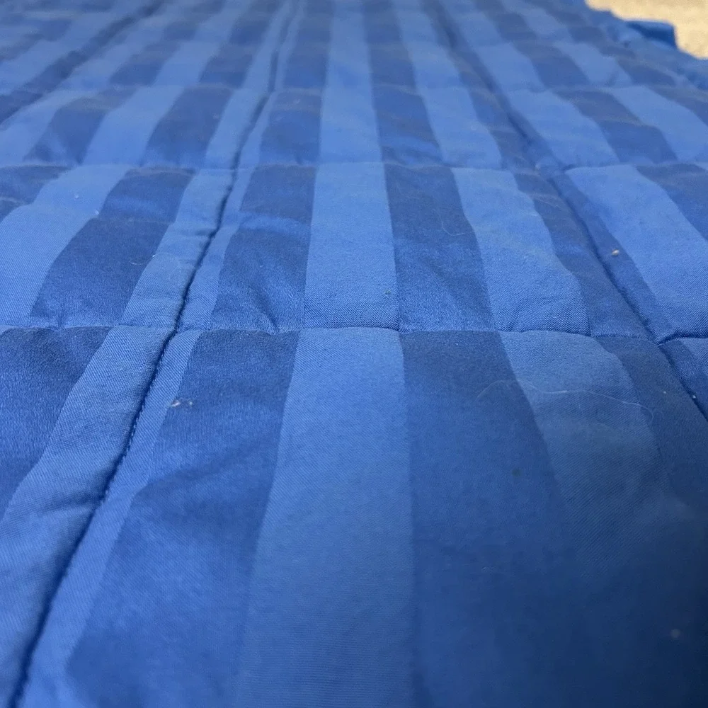 Lauren Ralph Lauren Comforter Twin Size Bed Blanket Crest Blue Quilted Polyester